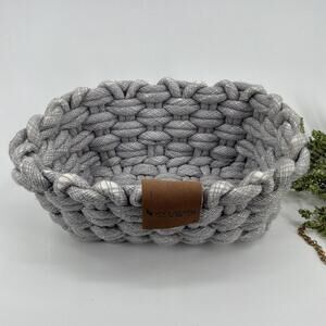Kookaburra UGG Woven Rope Gray Ellie Storage Basket